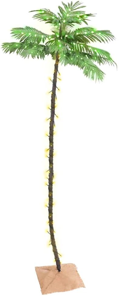 Palmė su 192 šiltomis baltomis LED lemputėmis, 300cm