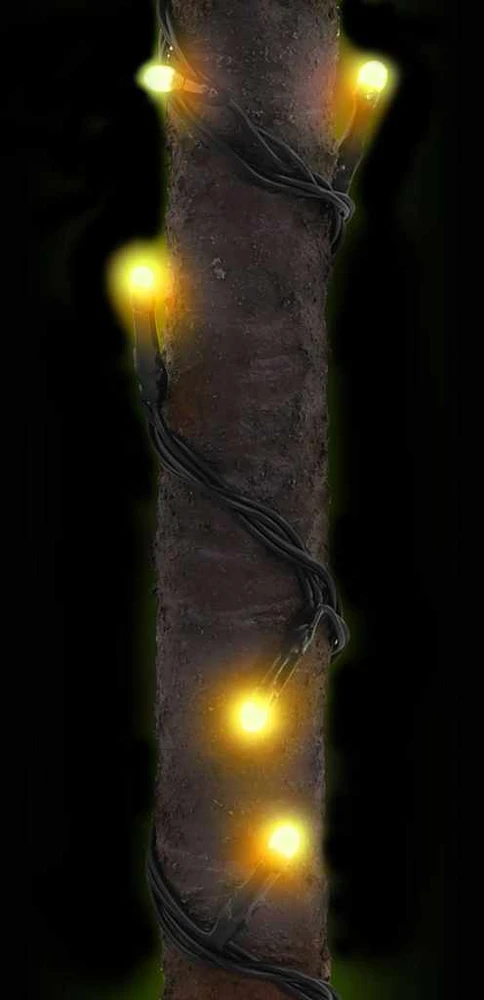 Palmė su 72 šiltomis baltomis LED lemputėmis, 120cm