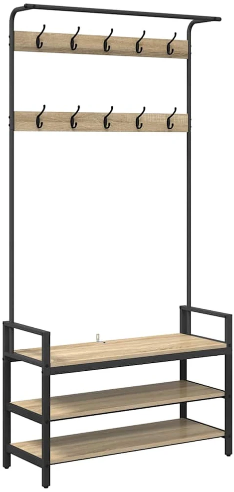 Paltas Sonoma ąžuolas 95 x 34 x 184 cm Apdirbta mediena