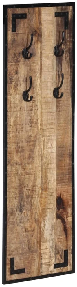 Paltų kabykla, 35x8x110cm, neapdorotos mango medienos masyvas