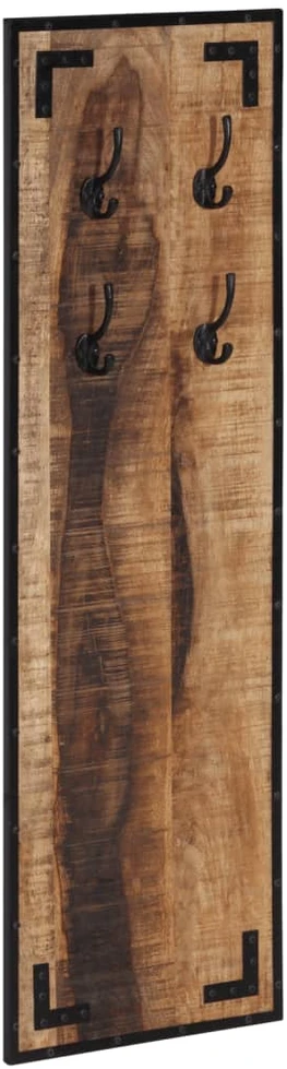 Paltų kabykla, 35x8x110cm, neapdorotos mango medienos masyvas