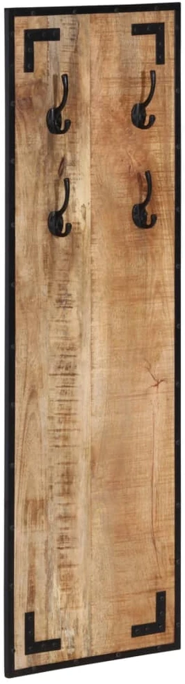Paltų kabykla, 35x8x110cm, neapdorotos mango medienos masyvas