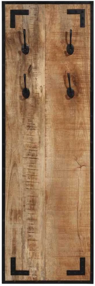 Paltų kabykla, 35x8x110cm, neapdorotos mango medienos masyvas