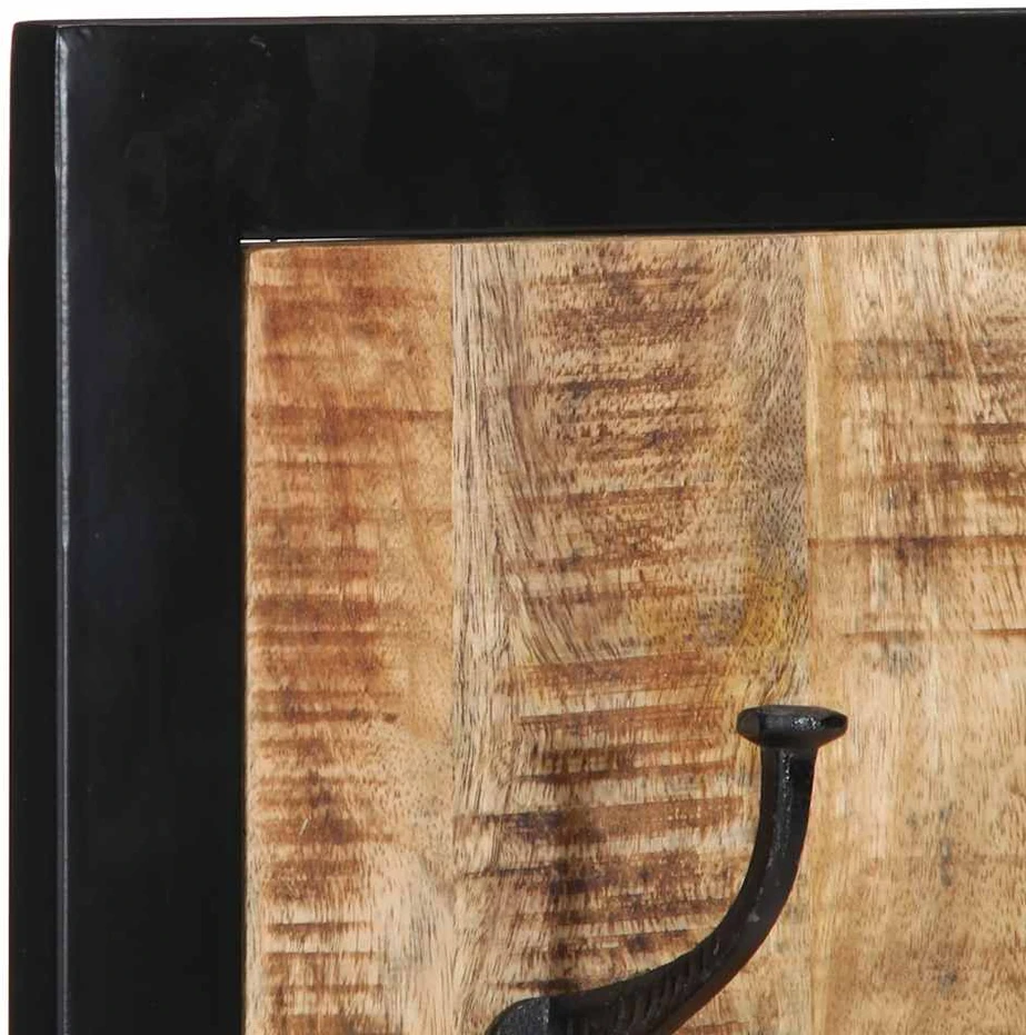 paltų kabykla 40x2x80 cm Tvirtas neapdorotos medienos mangas