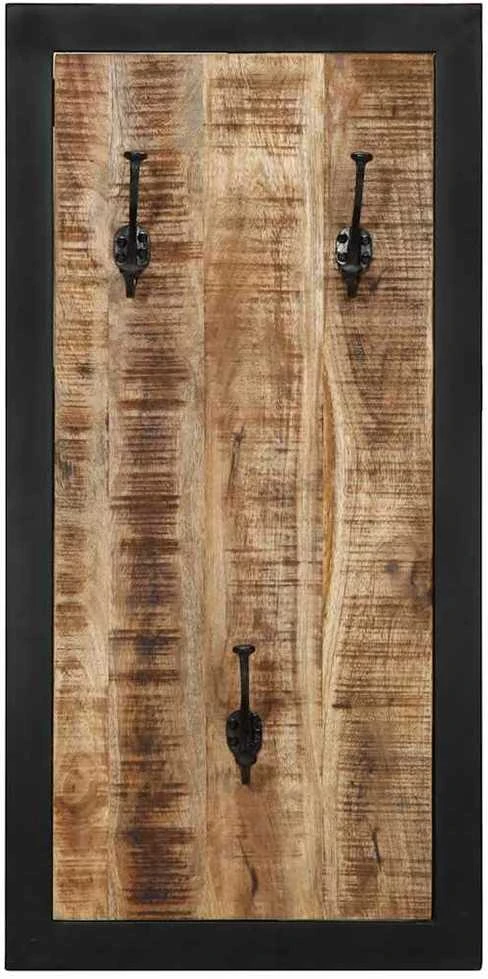 paltų kabykla 40x2x80 cm Tvirtas neapdorotos medienos mangas
