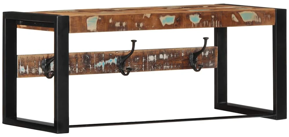 Paltų kabykla Daugiaspalvė 80x35x35cm Regeneruota medžio masyva