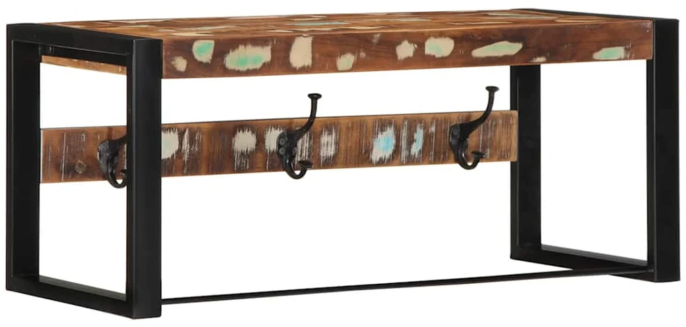 Paltų kabykla Daugiaspalvė 80x35x35cm Regeneruota medžio masyva