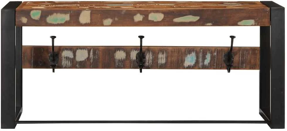 Paltų kabykla Daugiaspalvė 80x35x35cm Regeneruota medžio masyva