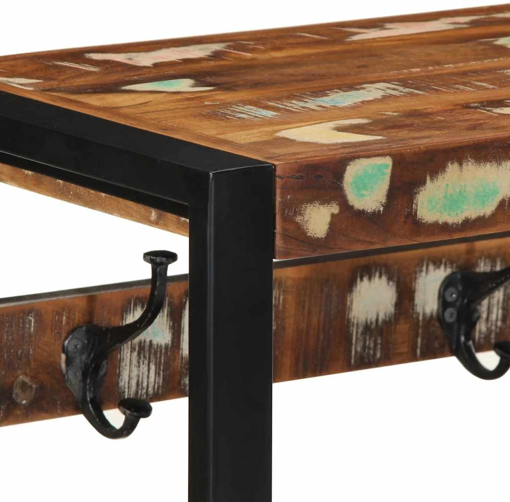 Paltų kabykla Daugiaspalvė 80x35x35cm Regeneruota medžio masyva