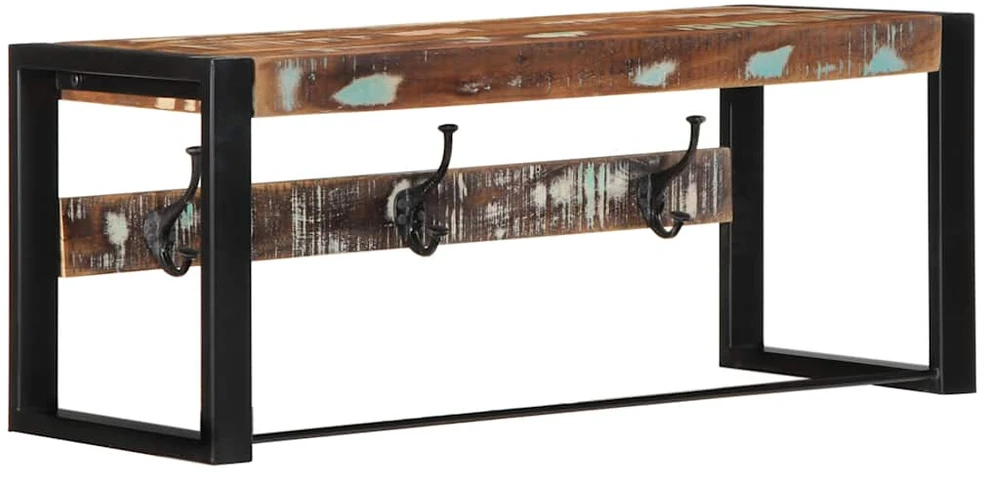 Paltų kabykla Daugiaspalvė 80x35x35cm Regeneruota medžio masyva