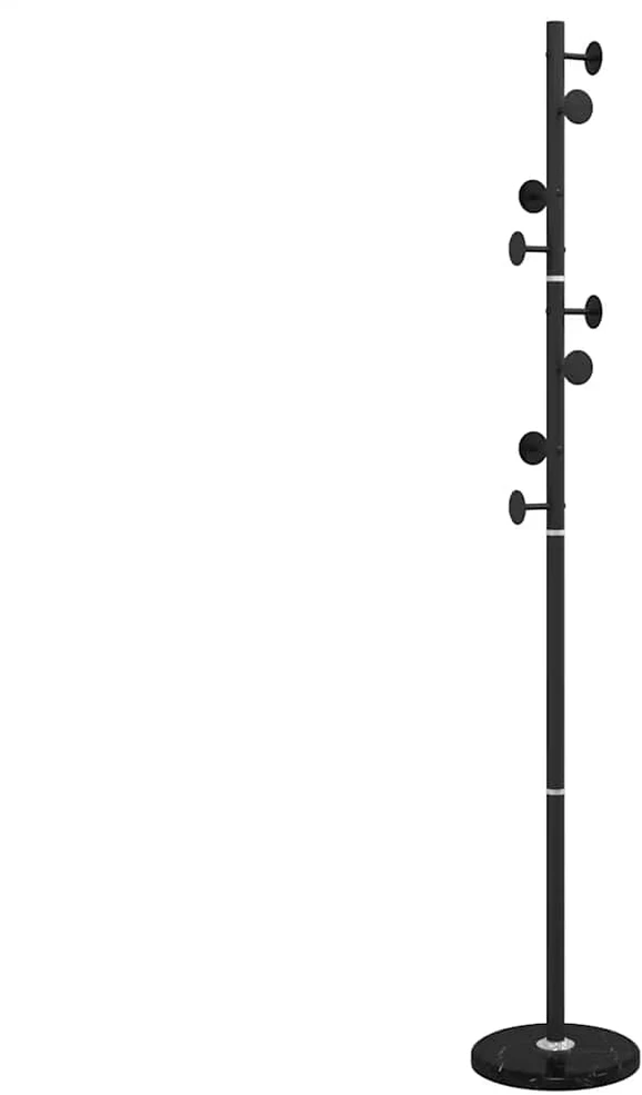 Paltų kabykla, juoda, 176cm, milteliniu būdu dengta geležis