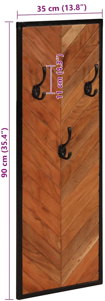 paltų kabyklos 2 vnt 35x1x90 cm akacijos masyvo