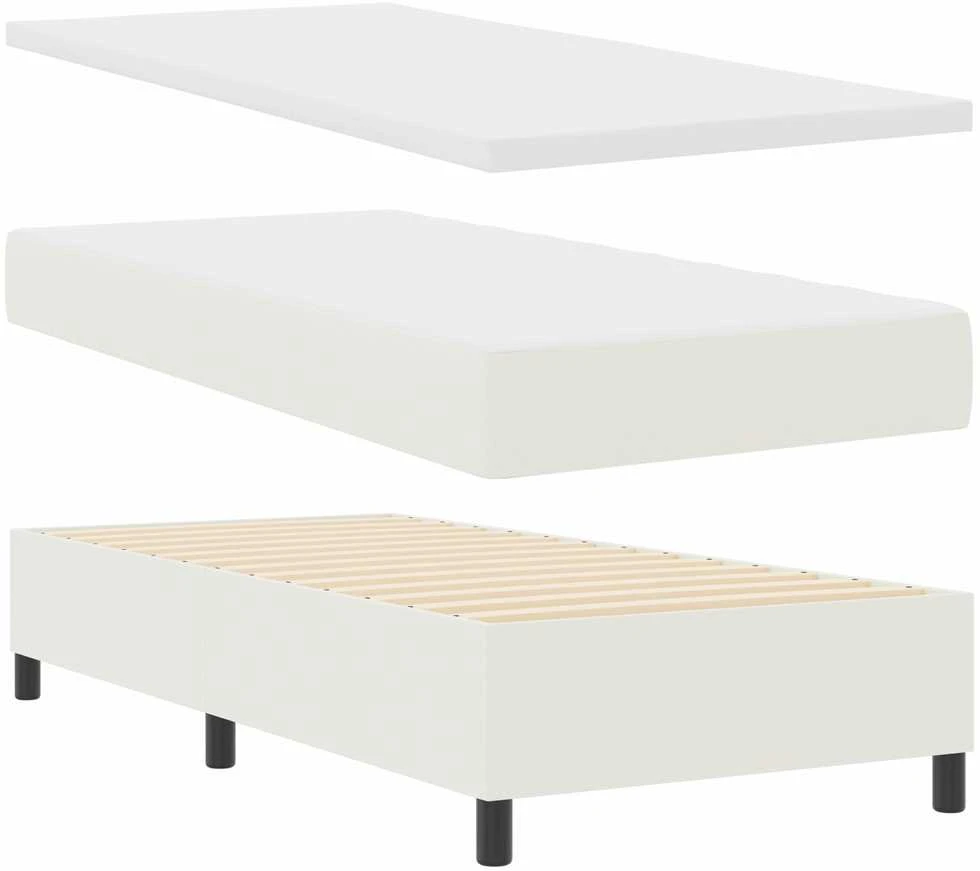 Kiemas lova Kremas ir balta 100 x 200 cm Kordūrinis audinys