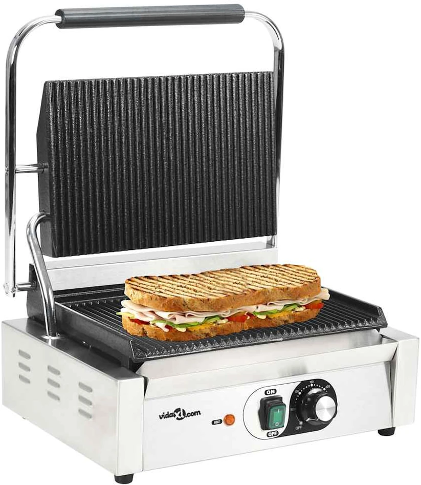 Panini sumuštinių grilis, 43x30,5x20cm, 2200W, su grioveliais