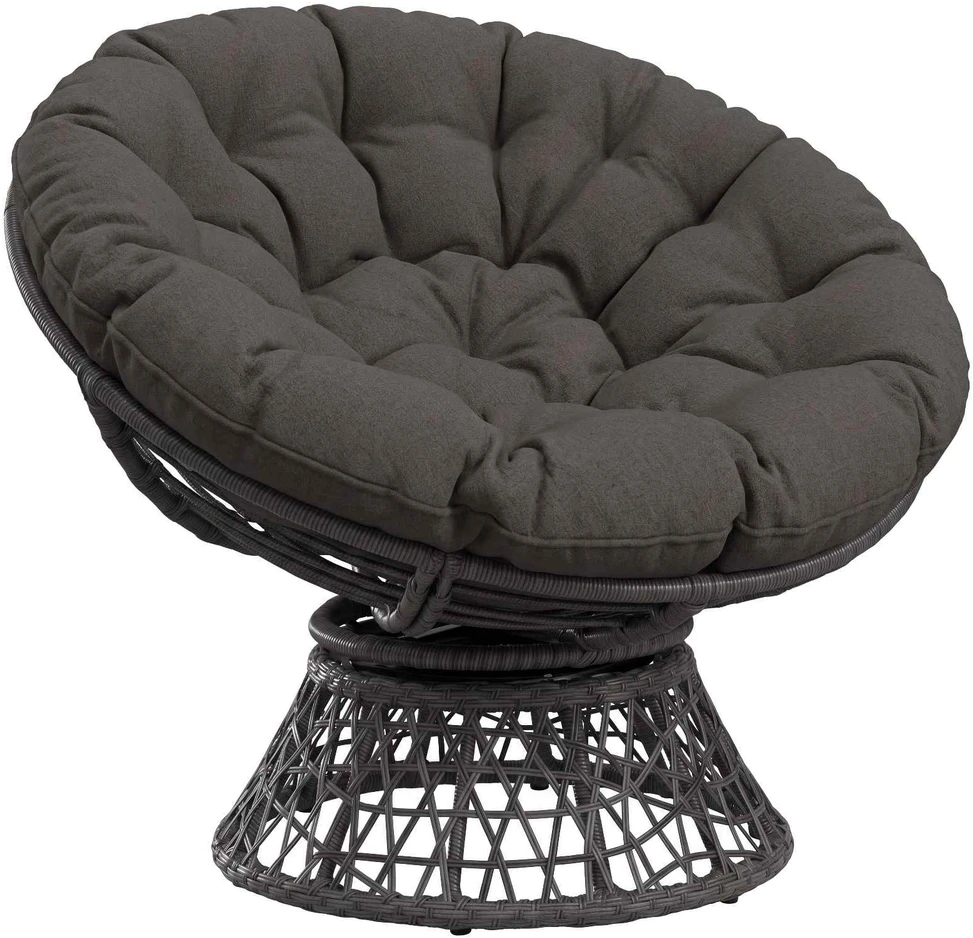 Papasan tipo pagalvė VIANEN 100% poliesteris Antracito
