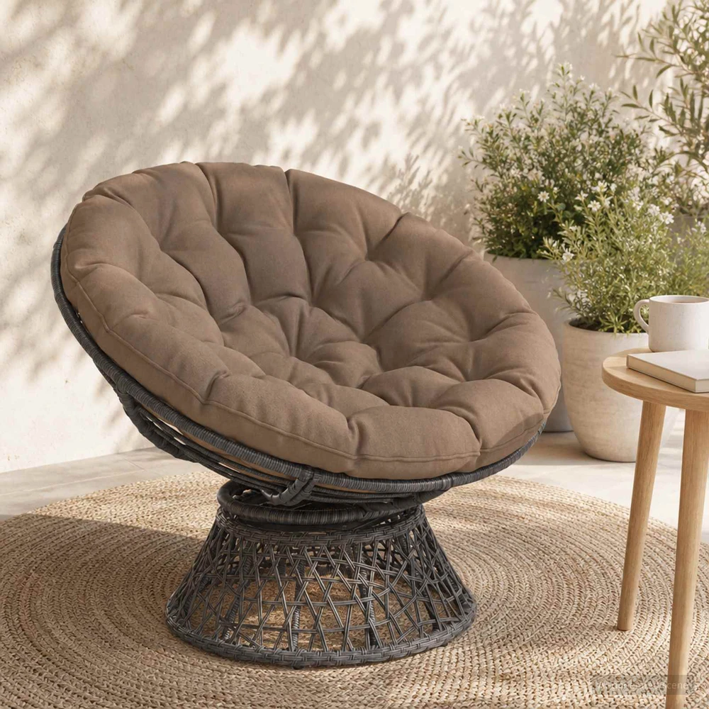 Papasan tipo pagalvė VIANEN 100% poliesteris Taupe
