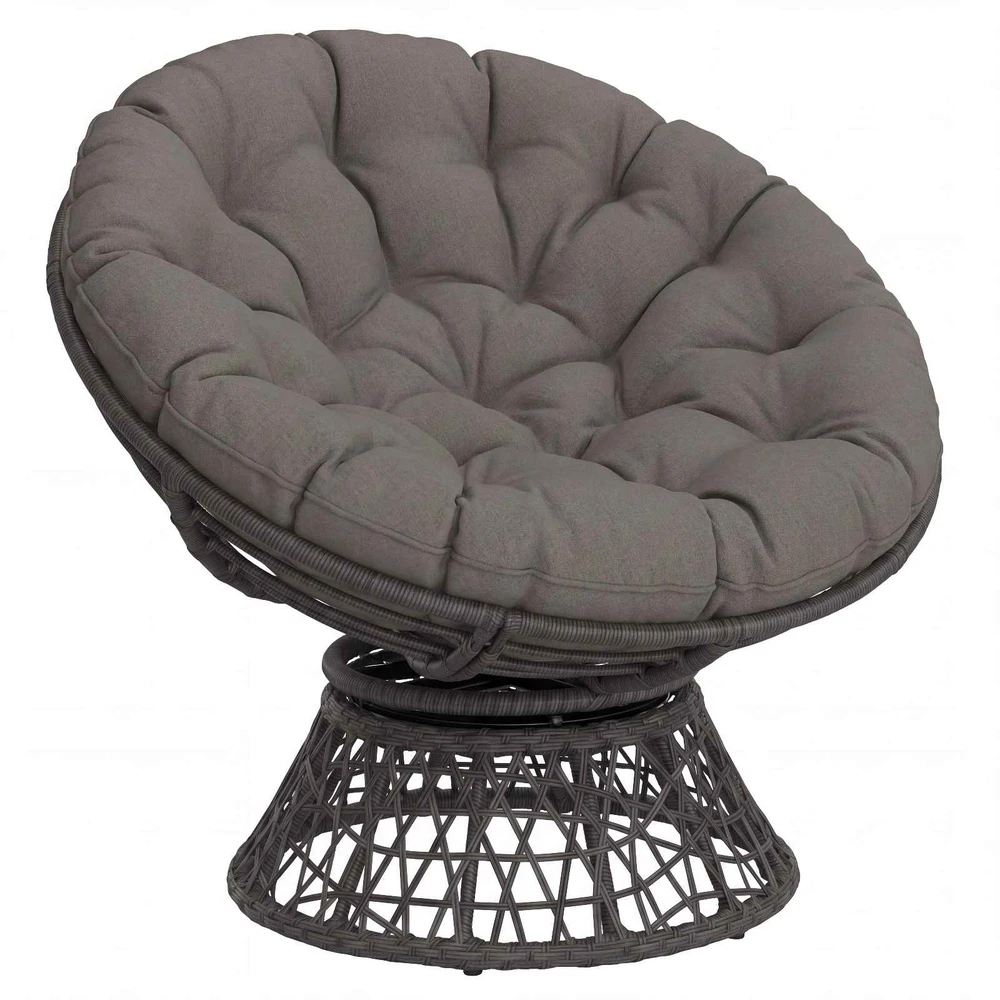 Papasan tipo pagalvė VIANEN 100% poliesteris Pilka
