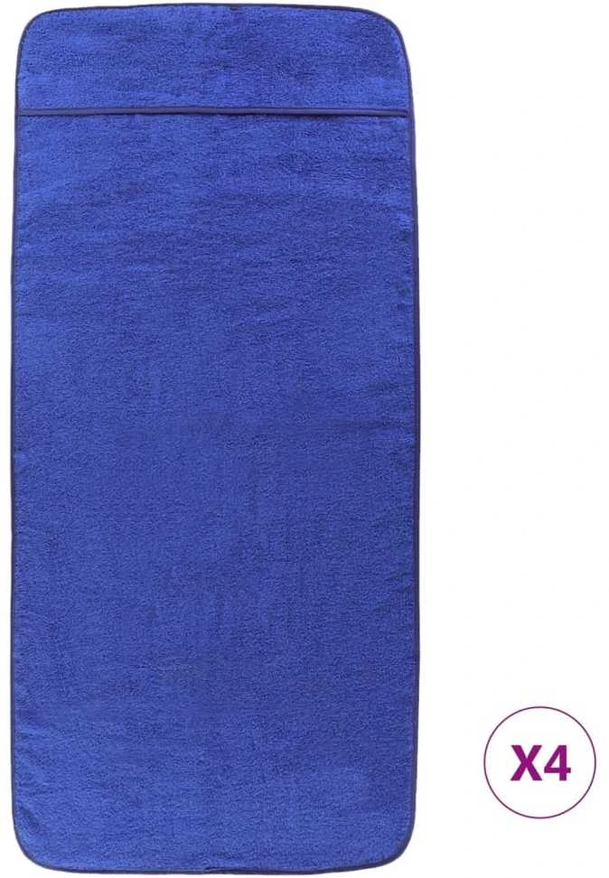 Rankšluostis Paplūdimio rankšluosčiai, 4vnt., mėlyni, 60x135cm, audinys