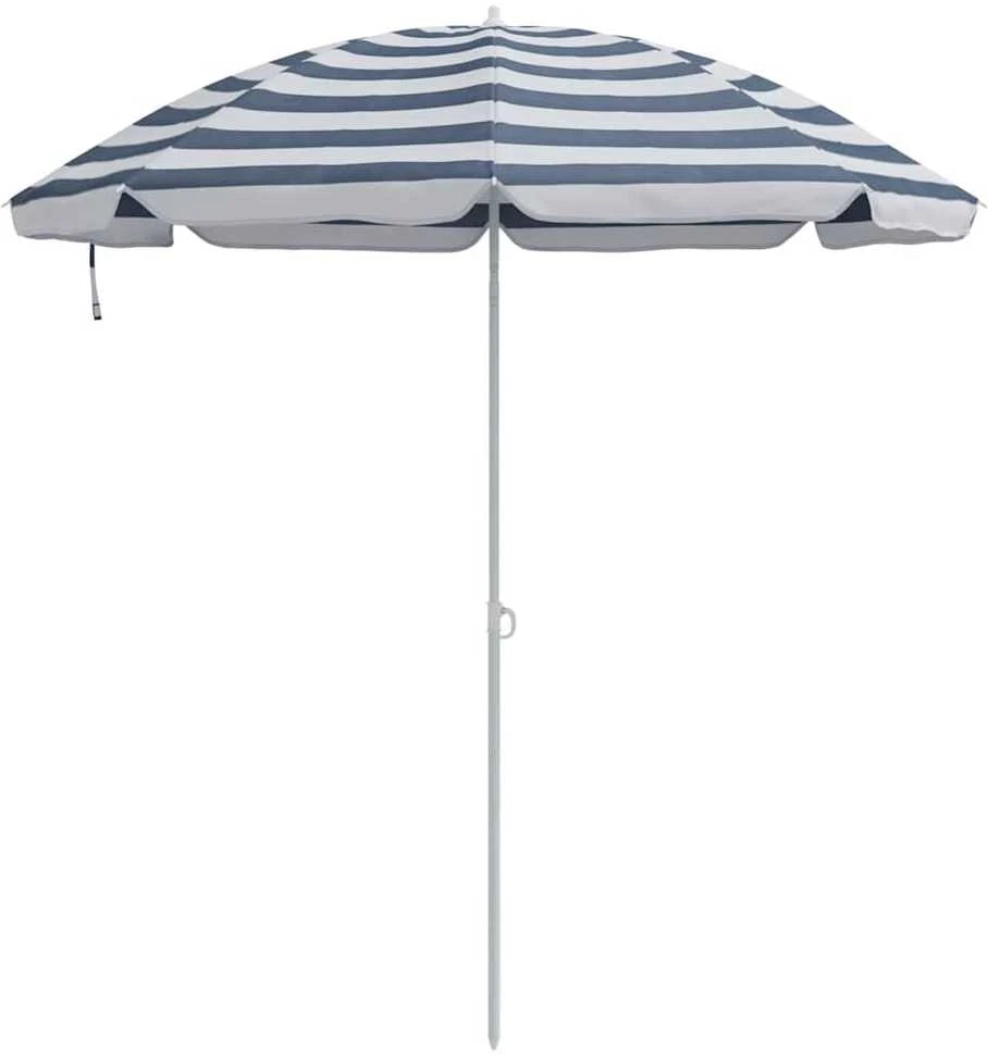 Sodo skėtis 240 cm 170T poliesteris Mėlyna ir balta