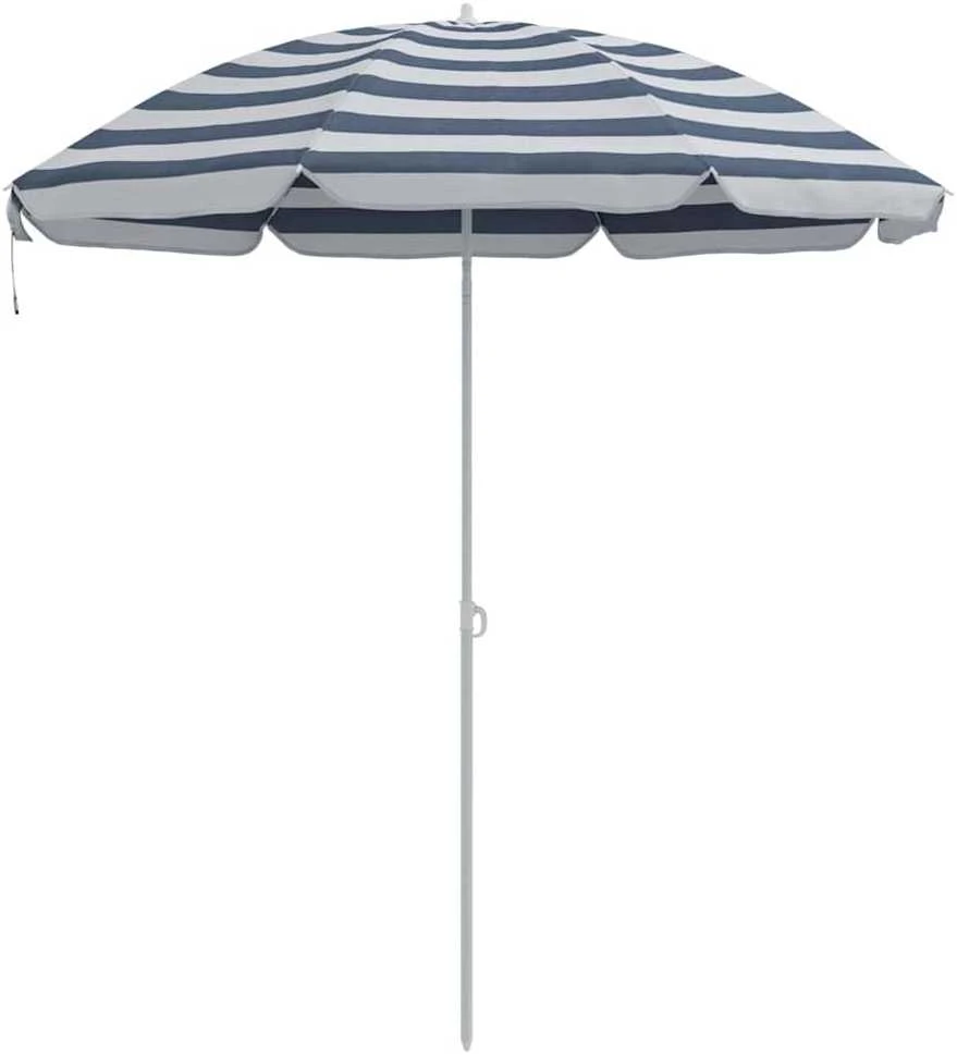 Sodo skėtis 240 cm 170T poliesteris Mėlyna ir balta
