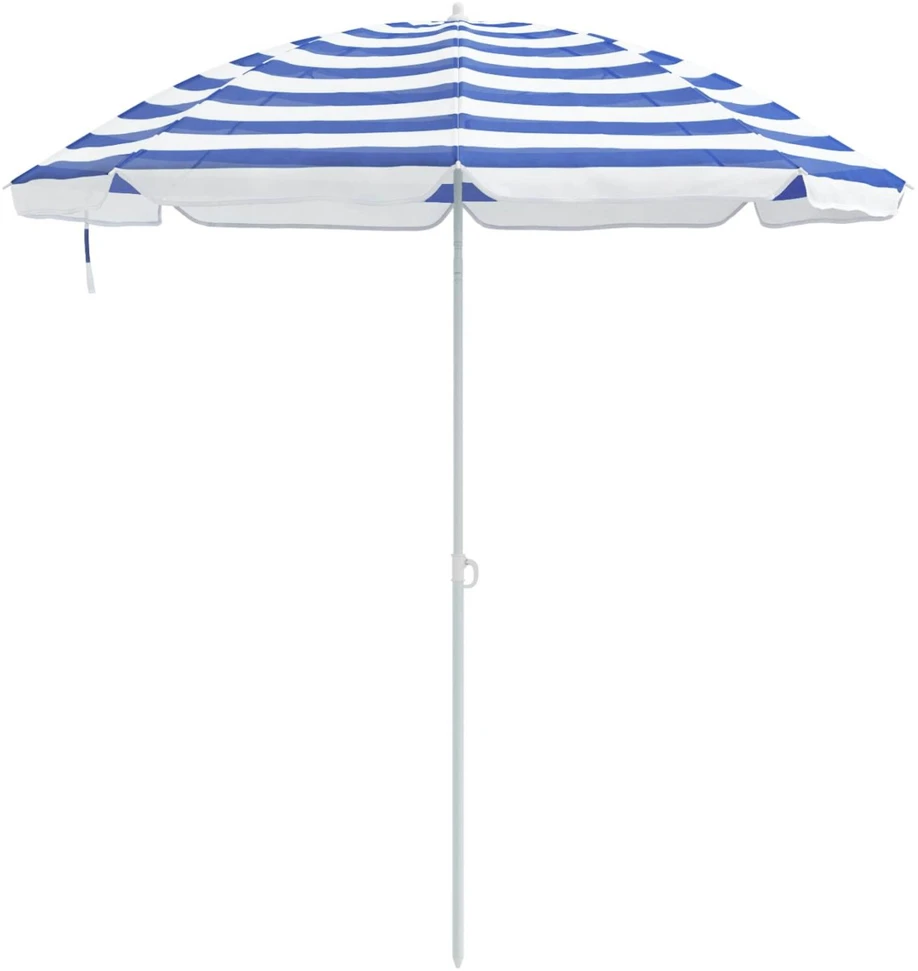 Sodo skėtis 240 cm 170T poliesteris Mėlyna ir balta
