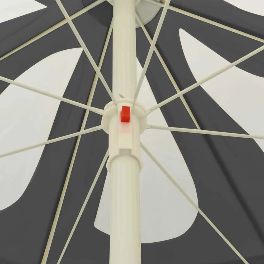 Paplūdimio skėtis nuo saulės, antracito spalvos, 240cm