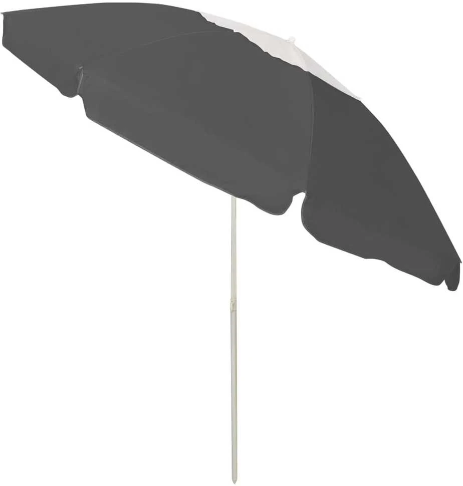 Paplūdimio skėtis nuo saulės, antracito spalvos, 240cm