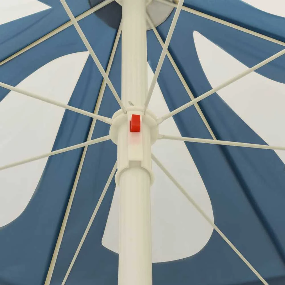 Paplūdimio skėtis nuo saulės, mėlynos spalvos, 240cm