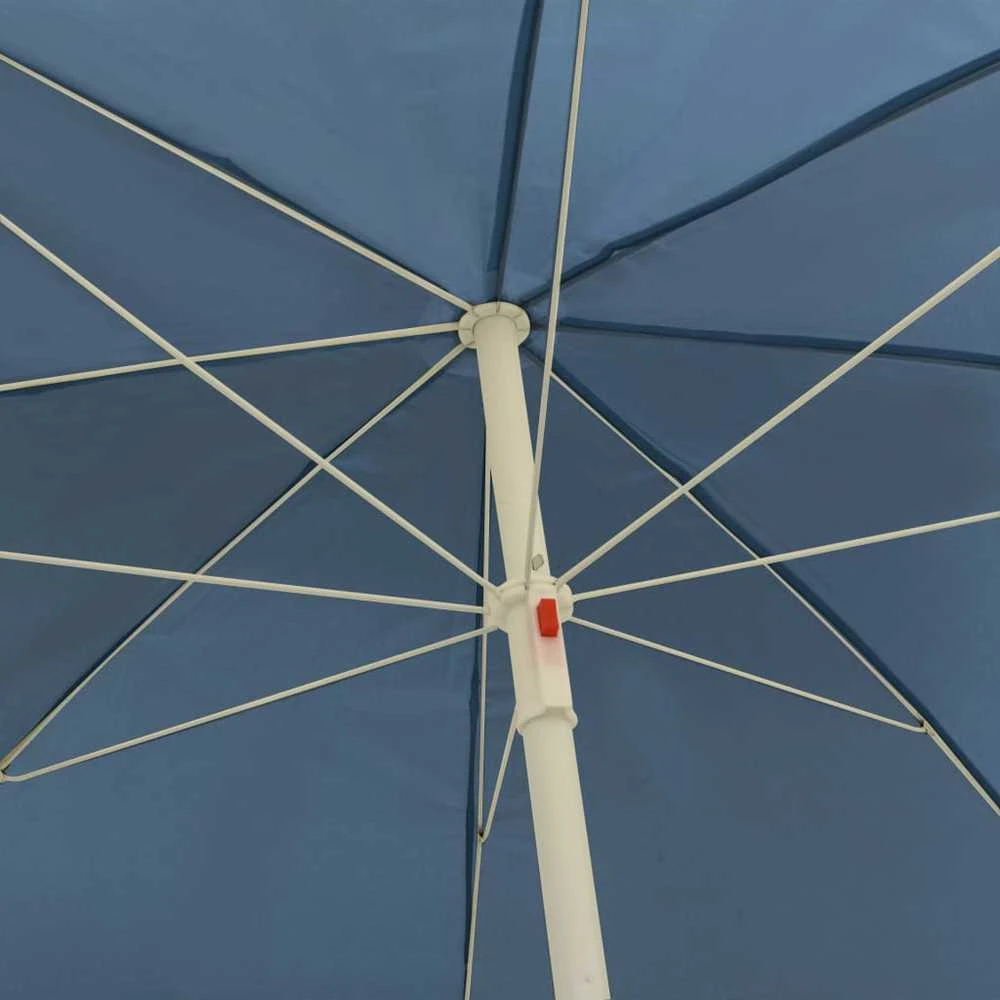 Paplūdimio skėtis nuo saulės, mėlynos spalvos, 240cm