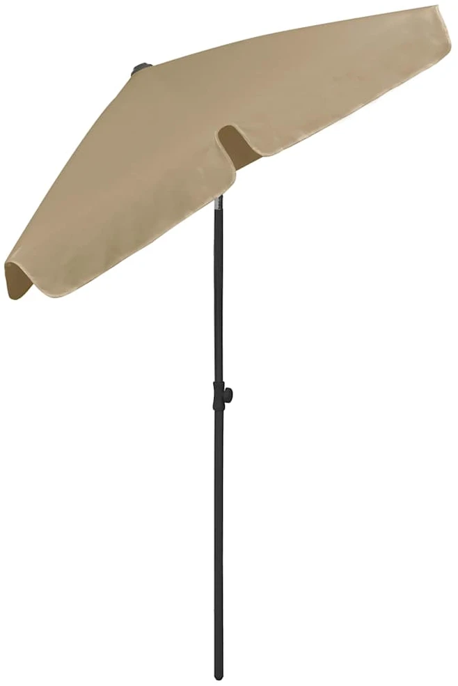 Paplūdimio skėtis nuo saulės, taupe spalvos, 180x120cm