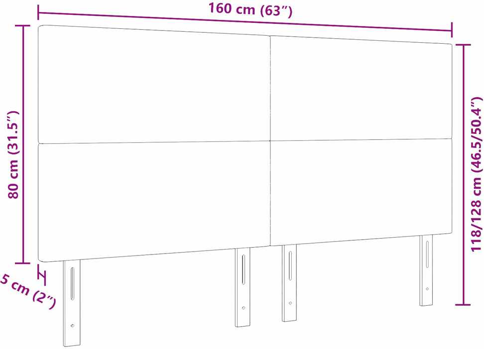Galvūgalis Kreminė 160 cm Kordūrinis audinys