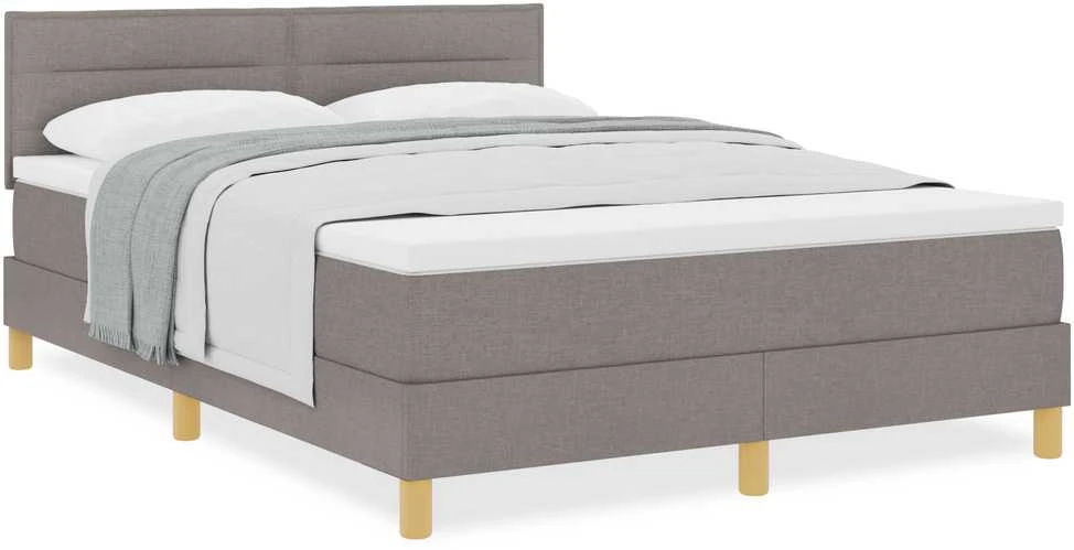 Kiemas lova su pagalve Tortora 140 x 190 cm audinys