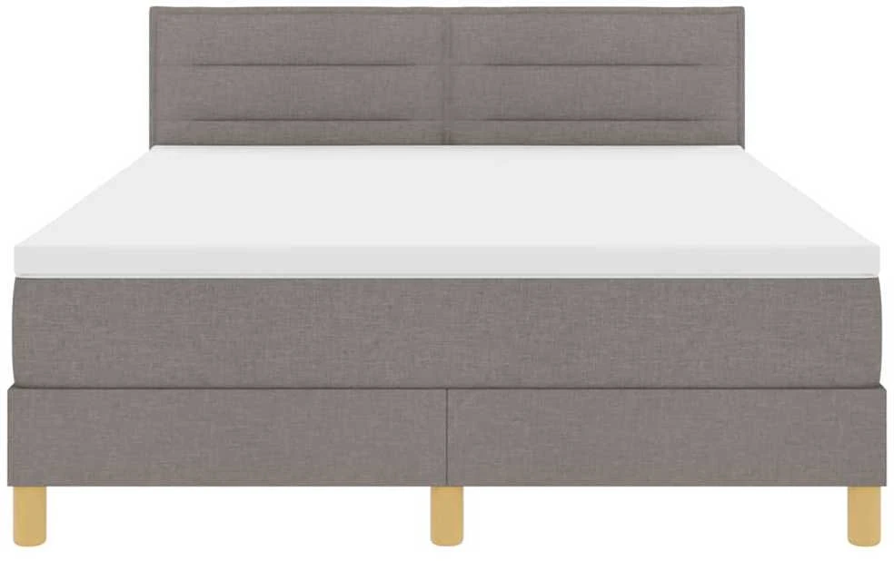 Kiemas lova su pagalve Tortora 140 x 190 cm audinys
