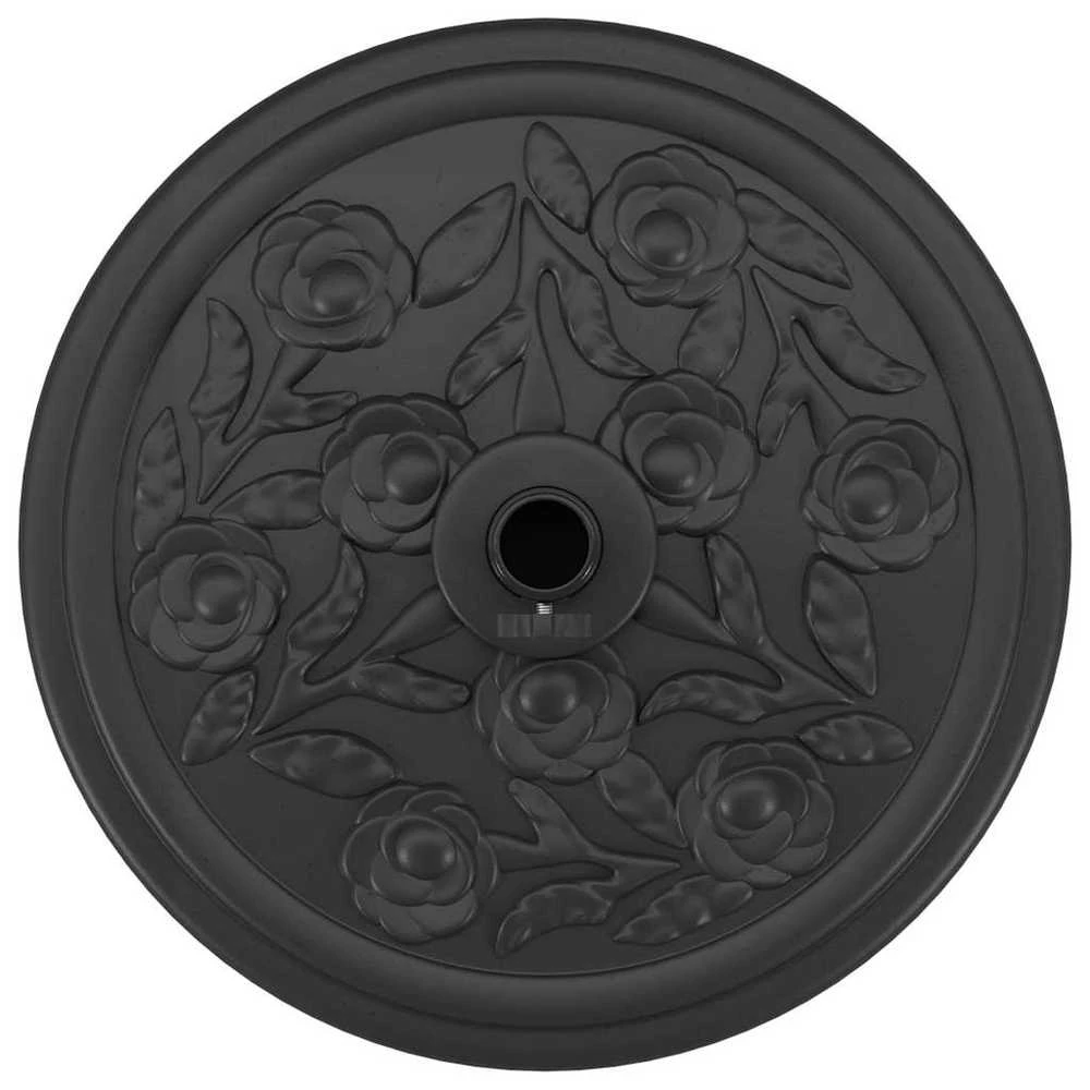 Skėčio pagrindas Art Deco Juoda Ø 45 x 39,5 cm Geležis