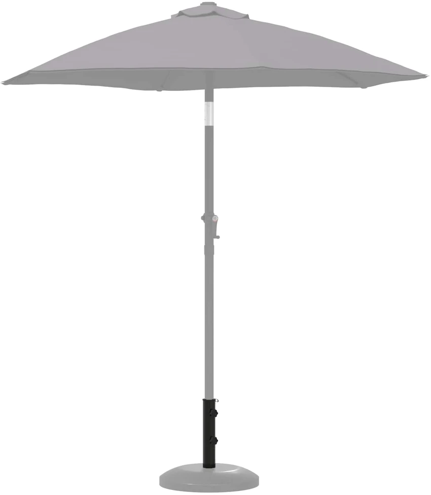 Parasolės stovo vamzdis 0.6kg Juoda Geležis for 40-50 mm Pole