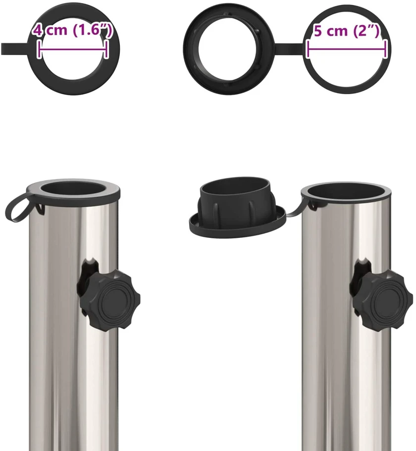 Parasolų pagrindas 40-50 mm stiebui 26.45 kg Pilka