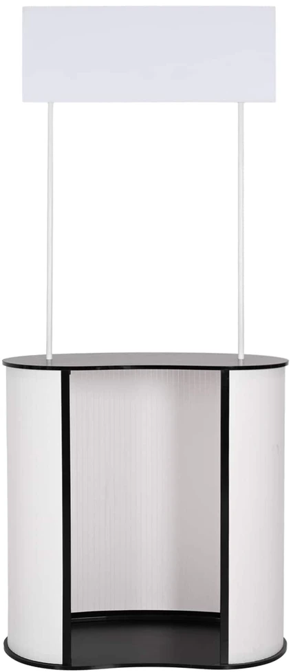 Parodų prekystalis Juoda ir Balta 90 x 48 x 200 cm