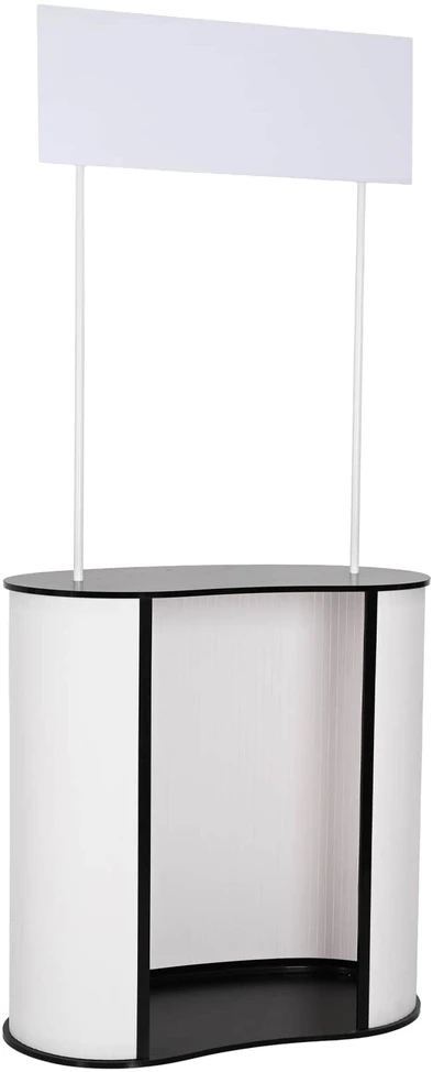 Parodų prekystalis Juoda ir Balta 90 x 48 x 200 cm
