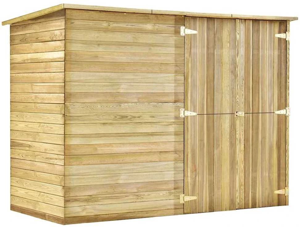 Pašiūrė sodo įrankiams, 232x110x170cm, impregnuota pušies med.