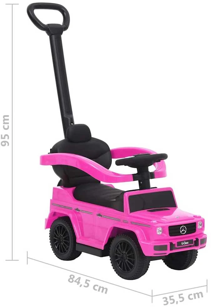 Paspiriamas vaikiškas automobilis G63, rožinis