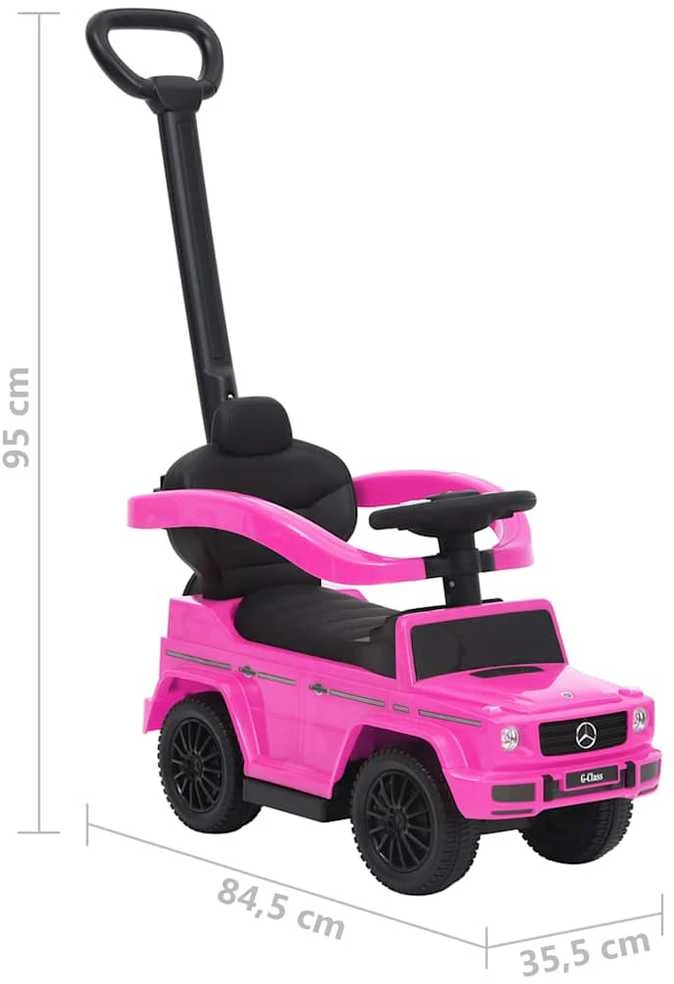 Paspiriamas vaikiškas automobilis G63, rožinis