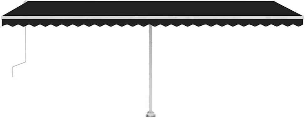 Pastatoma automatinė markizė, antracito spalvos, 600x300cm