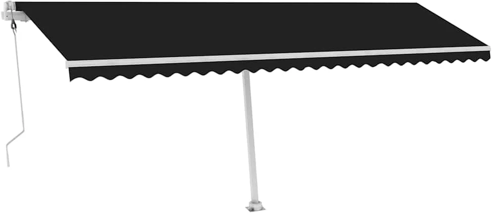 Pastatoma automatinė markizė, antracito spalvos, 600x350cm
