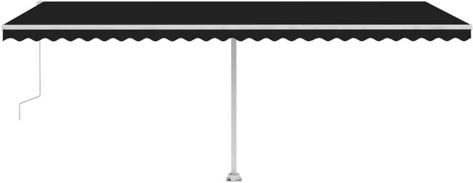 Pastatoma automatinė markizė, antracito spalvos, 600x350cm