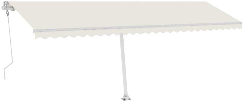 Pastatoma automatinė markizė, kreminės spalvos, 600x350cm