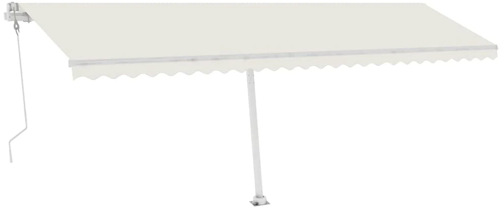 Pastatoma automatinė markizė, kreminės spalvos, 600x300cm