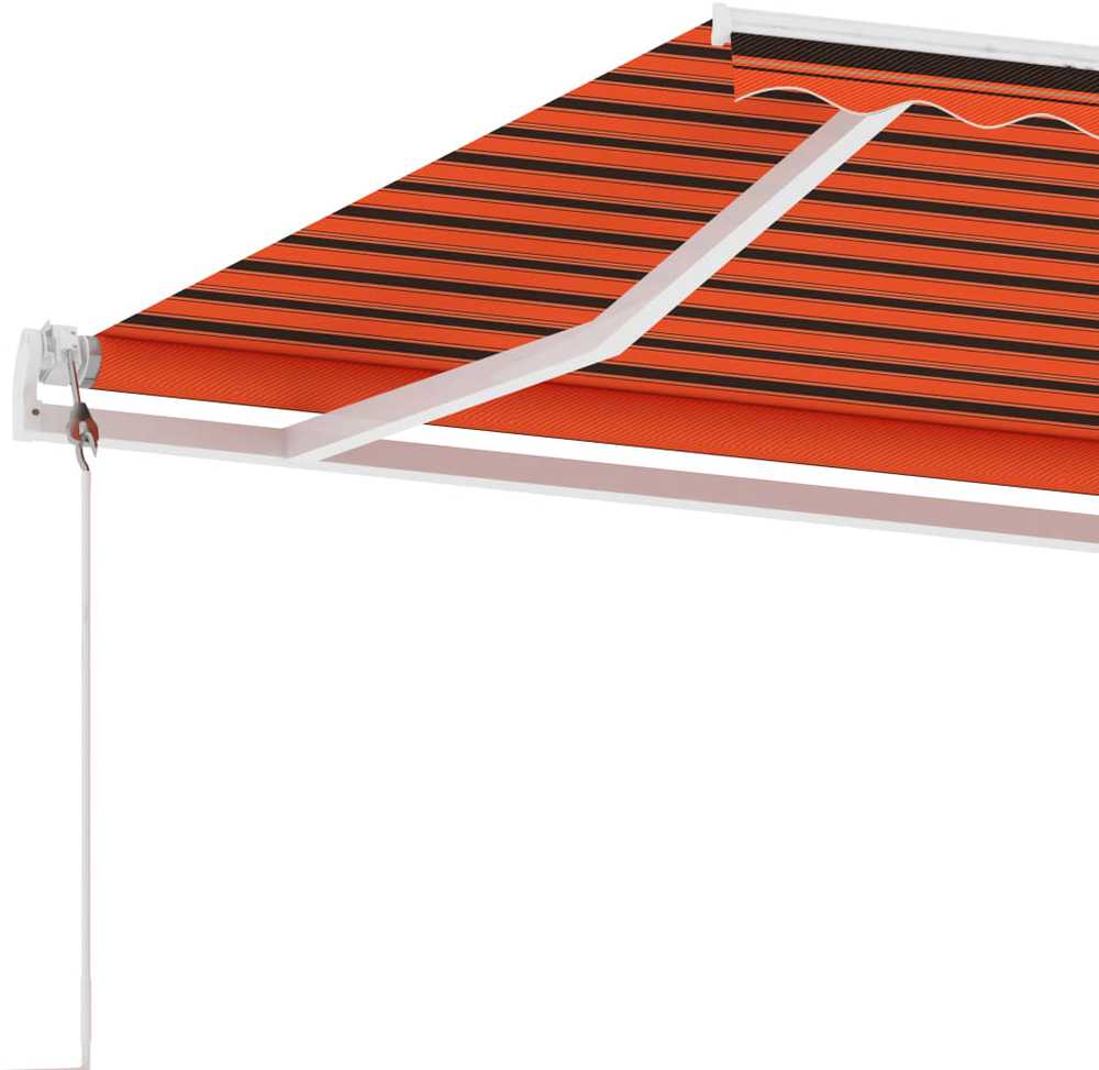 Pastatoma automatinė markizė, oranžinė/ruda, 600x300cm