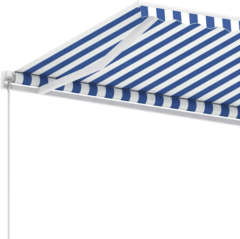 Pastatoma ištraukiama markizė, mėlyna/balta, 600x350cm