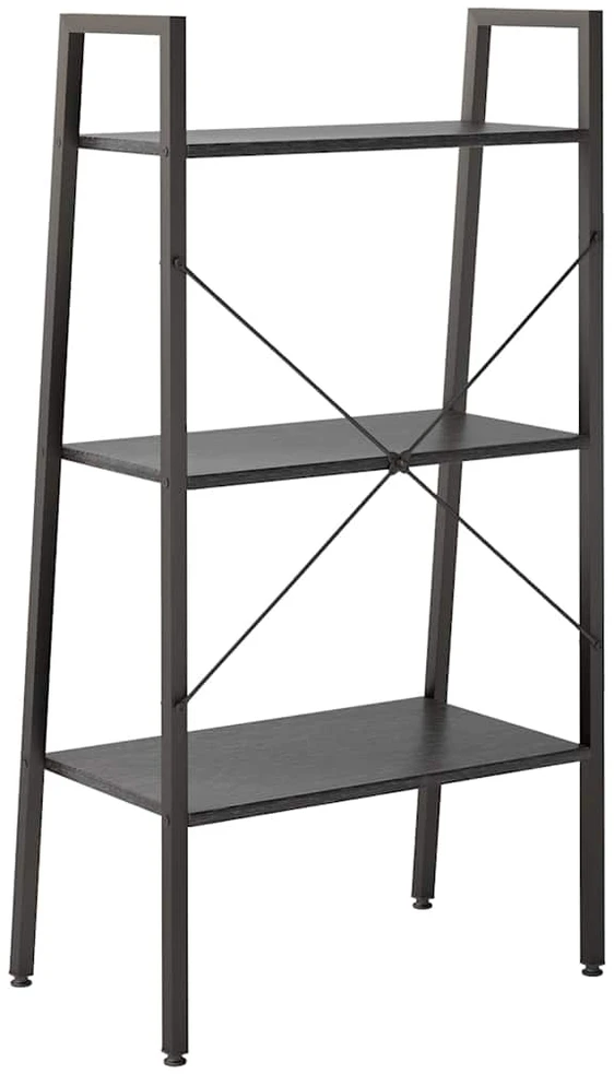 Pastatoma lentyna, 3 aukštų, juodos spalvos, 56x35x108cm