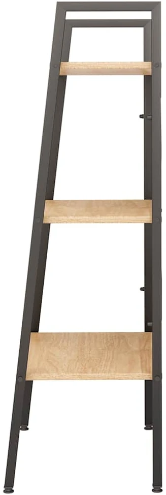 Pastatoma lentyna, 3 aukštų, šviesiai ruda/juoda, 56x35x108cm